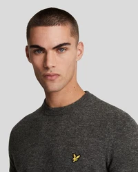 Lyle & Scott Strickpullover Herren Lambswool Grau/Dunkelgrau/Grün