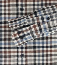 CASAMODA Blusenshirt B.D. Casual Fit Hellblau/Blau/Rot/Dunkelblau/Braun