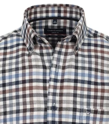 CASAMODA Blusenshirt B.D. Casual Fit Hellblau/Blau/Rot/Dunkelblau/Braun