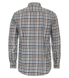 CASAMODA Blusenshirt B.D. Casual Fit Hellblau/Blau/Rot/Dunkelblau/Braun