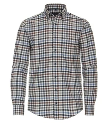 CASAMODA Blusenshirt B.D. Casual Fit Hellblau/Blau/Rot/Dunkelblau/Braun