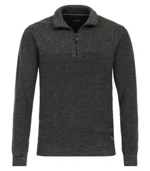CASAMODA Troyer Strickpullover Dunkelgrau/Dunkelgrün/Grau
