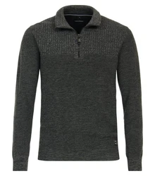 CASAMODA Troyer Strickpullover Dunkelgrau/Dunkelgrün/Grau