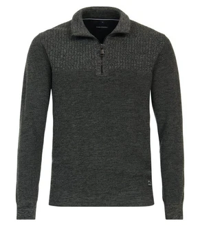 CASAMODA Troyer Strickpullover Dunkelgrau/Dunkelgrün/Grau