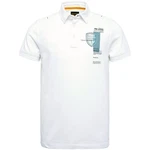 PME LEGEND Poloshirt Creme/Weiß