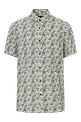 Joop Jeans Kurzarmhemd Dunkelgrün/Grau/Dunkelgrau/Hellgrau/Grün