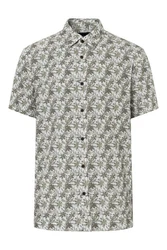 Joop Jeans Kurzarmhemd Dunkelgrün/Grau/Dunkelgrau/Hellgrau/Grün