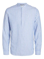 Jack & Jones Langarmhemd Hellblau/Blau