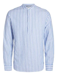Jack & Jones Langarmhemd Hellblau/Blau