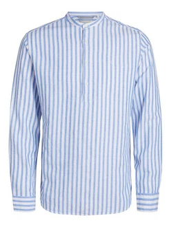 Jack & Jones Langarmhemd Hellblau/Blau Jack & Jones Langarmhemd Hellblau/Blau