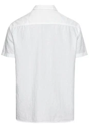 camel active T-Shirt Kurzarmhemd Weiß/Creme