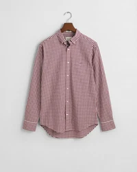 Gant Blusenshirt REG CLASSIC POPLIN GINGHAM SHIRT Braun/Bordeaux/Rot/Lila/Dunkelrot