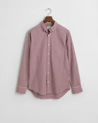 Gant Blusenshirt REG CLASSIC POPLIN GINGHAM SHIRT Braun/Bordeaux/Rot/Lila/Dunkelrot