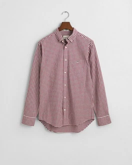 Gant Blusenshirt REG CLASSIC POPLIN GINGHAM SHIRT Braun/Bordeaux/Rot/Lila/Dunkelrot Gant Blusenshirt REG CLASSIC POPLIN GINGHAM SHIRT Braun/Bordeaux/Rot/Lila/Dunkelrot