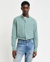Gant Blusenshirt REG CLASSIC POPLIN GINGHAM SHIRT Grün/Türkis/Blau/Hellblau