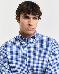 Gant Blusenshirt REG CLASSIC POPLIN GINGHAM SHIRT Dunkelblau/Hellblau/Blau