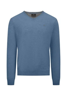 FYNCH-HATTON Wollpullover Blau/Hellblau