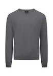 FYNCH-HATTON Wollpullover Dunkelgrau/Grau/Hellgrau