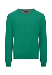 FYNCH-HATTON Wollpullover Grün/Türkis/Dunkelgrün
