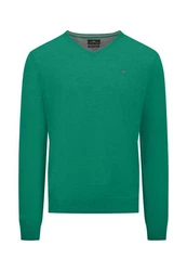 FYNCH-HATTON Wollpullover Grün/Türkis/Dunkelgrün