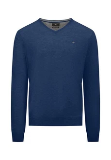 FYNCH-HATTON Wollpullover Blau/Dunkelblau FYNCH-HATTON Wollpullover Blau/Dunkelblau