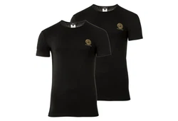 Versace T-Shirt Herren 2er Pack Schwarz/Lila/Braun/Rot
