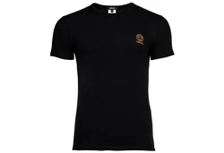 Versace T-Shirt Herren T-Shirt, 2er Pack, Rundhals Schwarz/Weiß/Dunkelblau/Lila
