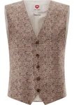 CG Club of Gents Anzugweste CG Plum Braun/Beige/Lila/Rosa