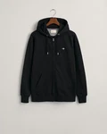 Gant Sweatjacke Regular Shield Full Zip Hoodie Schwarz