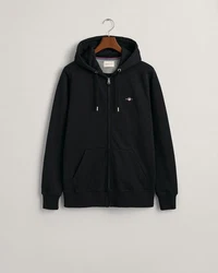 Gant Sweatjacke Regular Shield Full Zip Hoodie Schwarz