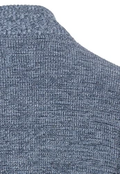 camel active Pullover Dunkelblau/Grau/Blau