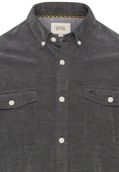 camel active Business Langarmhemd Dunkelgrau/Schwarz/Hellgrau/Grau