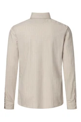 Joop Jeans Langarmhemd Weiß/Khaki/Beige/Braun
