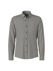 Joop Jeans Langarmhemd Hellgrau/Grau/Dunkelgrün