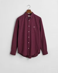 Gant Langarmhemd Dunkelrot/Bordeaux/Lila
