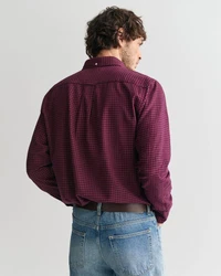 Gant Langarmhemd Dunkelrot/Bordeaux/Lila