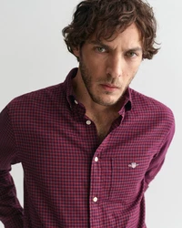 Gant Langarmhemd Dunkelrot/Bordeaux/Lila