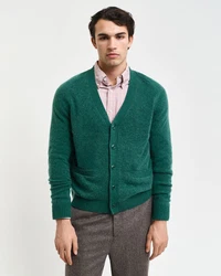 Gant Strickjacke Dunkelgrün/Türkis/Grün