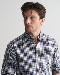 Gant Langarmhemd Grau/Dunkelblau/Hellblau/Blau