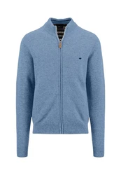 FYNCH-HATTON Strickjacke Hellblau/Blau/Grau