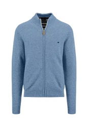 FYNCH-HATTON Strickjacke Hellblau/Blau/Grau