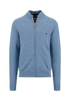 FYNCH-HATTON Strickjacke Hellblau/Blau/Grau