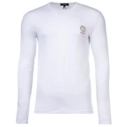 Versace T-Shirt Herren Shirt langarm Style TOPEKA Weiß/Creme/Schwarz