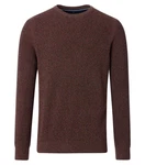CASAMODA Rundhalspullover Braun/Dunkelrot/Rot/Orange/Bordeaux