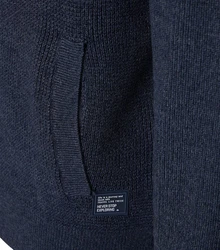 CASAMODA Troyer Sweatjacke Strickjacke Dunkelblau/Hellblau/Blau