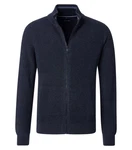 CASAMODA Troyer Sweatjacke Strickjacke Dunkelblau/Hellblau/Blau