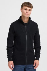 !Solid Strickjacke SDRECONE Schwarz/Hellblau/Dunkelgrau