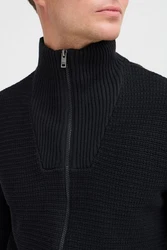 !Solid Strickjacke SDRECONE Schwarz/Hellblau/Dunkelgrau