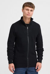 !Solid Strickjacke SDRECONE Schwarz/Hellblau/Dunkelgrau