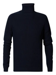 Petrol Industries Rollkragenpullover Strickpullover Men Knitwear Collar Basic dunkel-blau